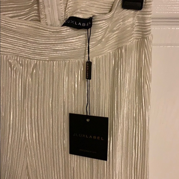 NWT JLUXLABEL Champagne Draped Pants - Picture 5 of 10